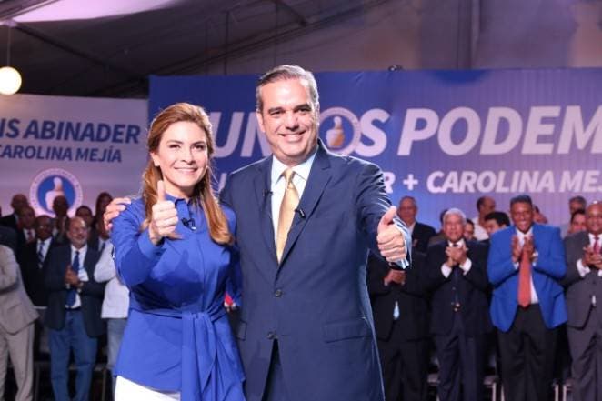 Luis Abinader selecciona a Carolina Mejía como candidata a la Vicepresidencia. Hoy/Fuente Externa.