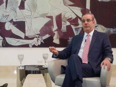 Luis Abinader fue entrevistado este miércoles en el almuerzo del Grupo Corripio. 