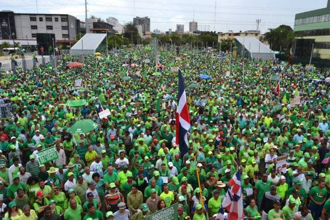 Marcha Verde, Santo Domingo. 16-07-17. // Fuente Externa.