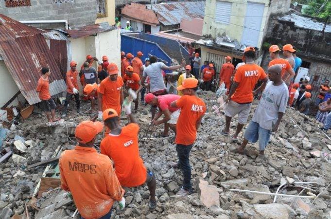 El derrumbre ocurrió cerca de las 2:00 de la tarde/José Andrés de los Santos.