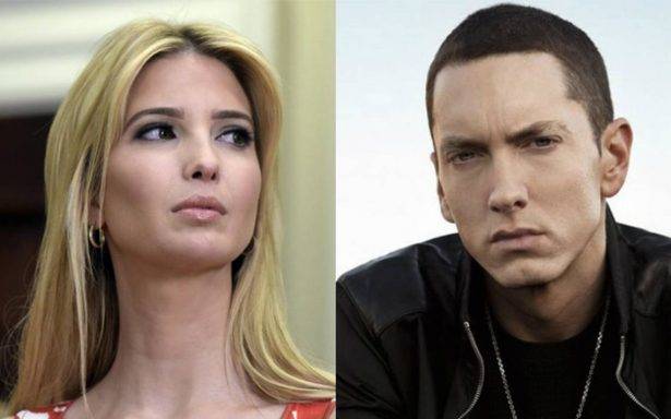 Resultado de imagen para Eminem fantasea con el secuestro de la hija de Trump en su último disco