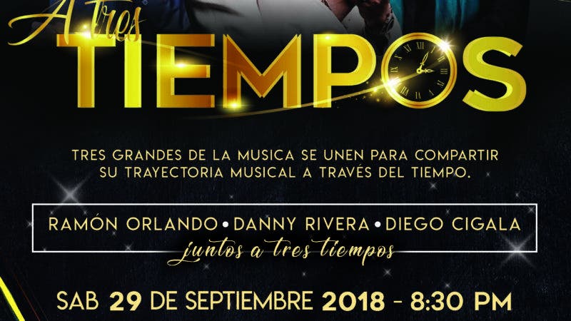 AFICHE Ramón Orlando, Diego El Cigala y Danny Rivera