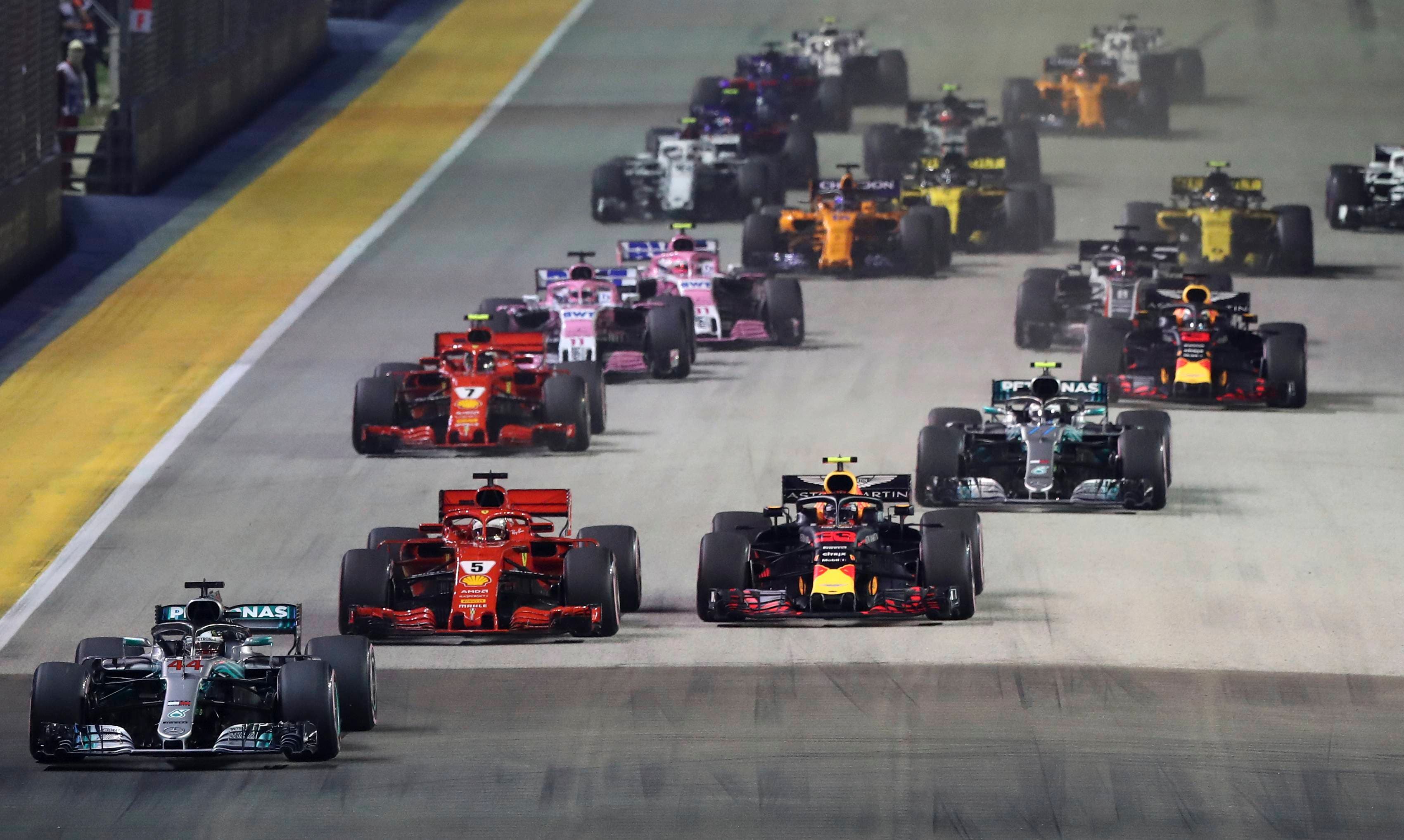 Singapore F1 GP Auto Racing