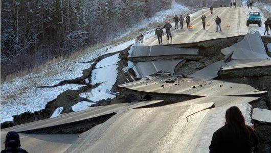 Secuelas de terremotos en Alaska/AP