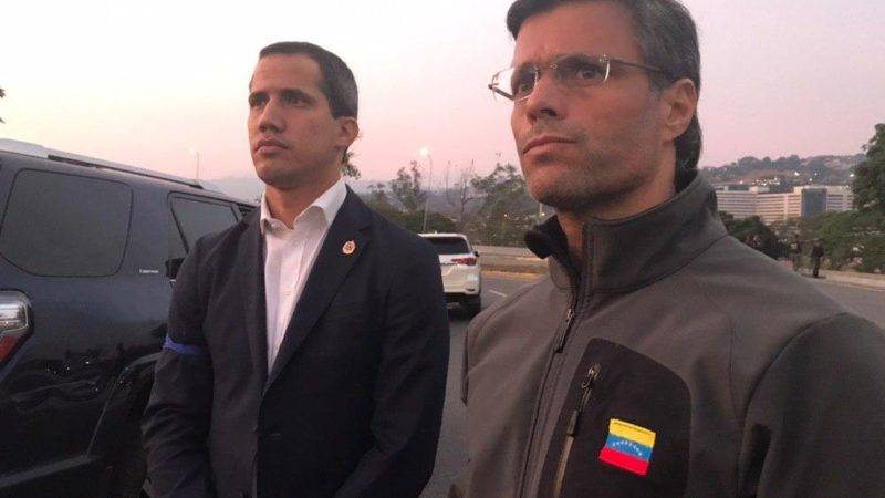 Juan Guaidó y Leopoldo López