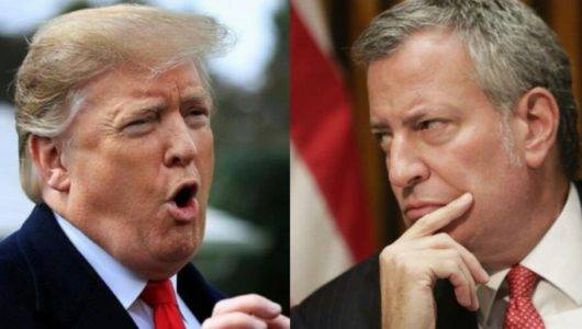 Donald Trump y Bill de Blasio protagonizan contienda por aspiraciones presidenciales