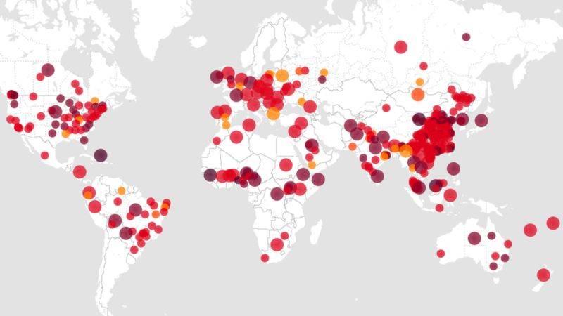 El sitio web Healthmap.org rastrea los brotes a medida que se registran por el mundo: todos los brotes aquí señalados están ocurriendo en este momento. 