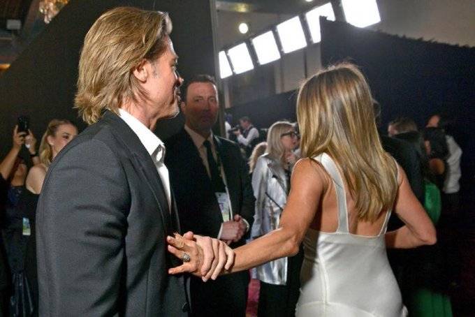 Brad Pitt y Jennifer Aniston en los Screen Actors Guild Awards/AFP 
