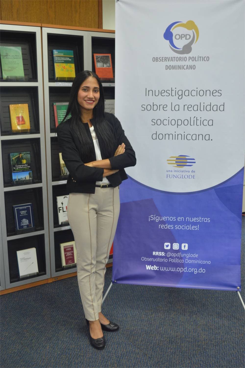 1. Janna López, investigadora de Sociedad Civil del OPD.