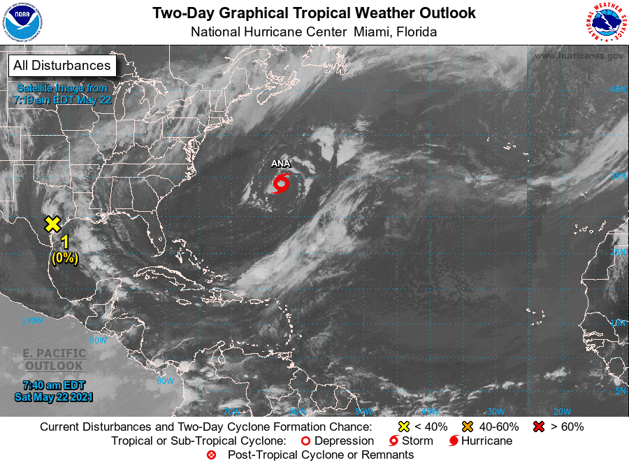 La Tormenta Subtropical Ana Se Forma En El Oc Ano Atl Ntico