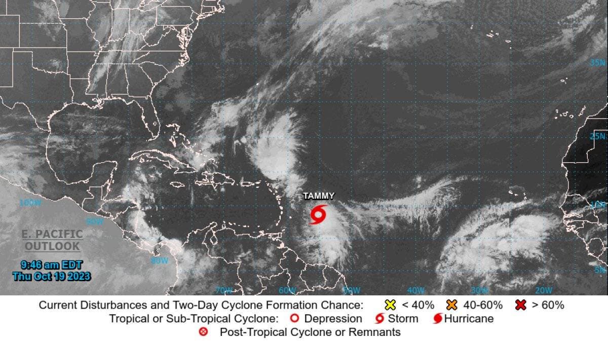 La Tormenta Tammy Se Fortalece Y Amenaza Con Fuertes Lluvias A Las