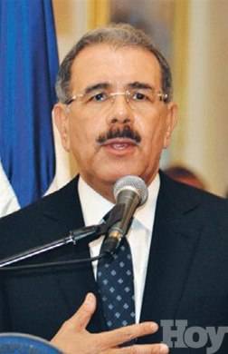 El presidente  Medina declara bienes por RD$21 millones