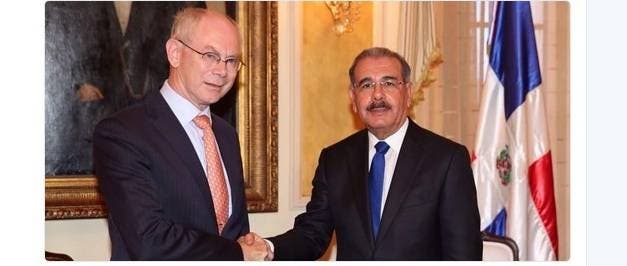 Danilo Medina se reunió con presidente del Consejo Europeo