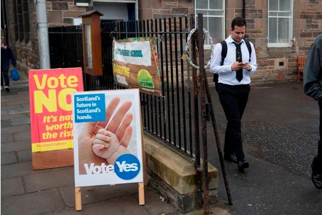 Los escoceses deciden si cambian Escocia, el Reino Unido y Europa