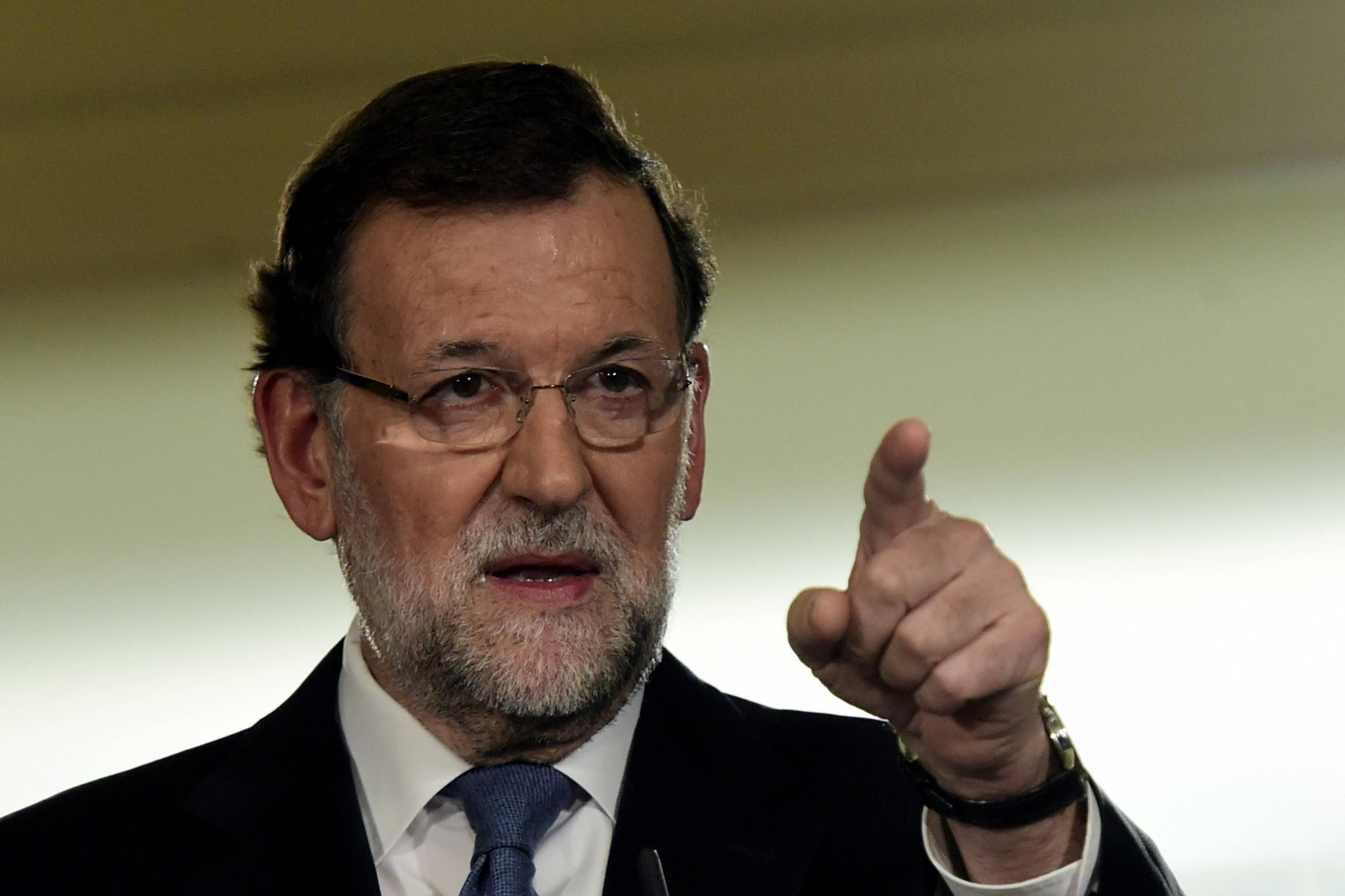 Rajoy: Los secesionistas catalanes no tienen respaldo legal ni ciudadano