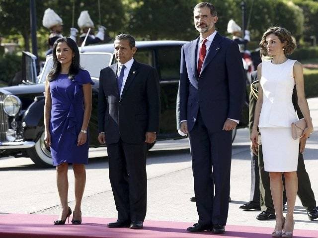 Los reyes reciben a Humala en el inicio de su visita de Estado a España