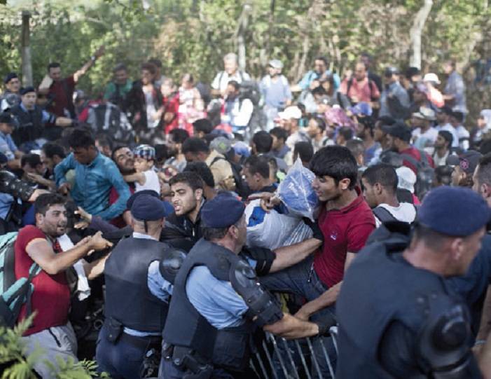 Croacia cierra paso inmigrantes