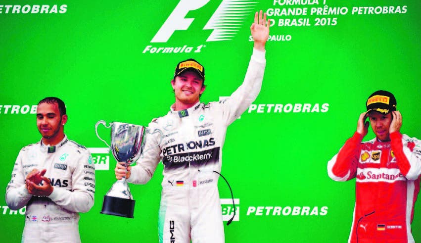 Rosberg gana en Brasil y se asegura el subcampeonato F-1