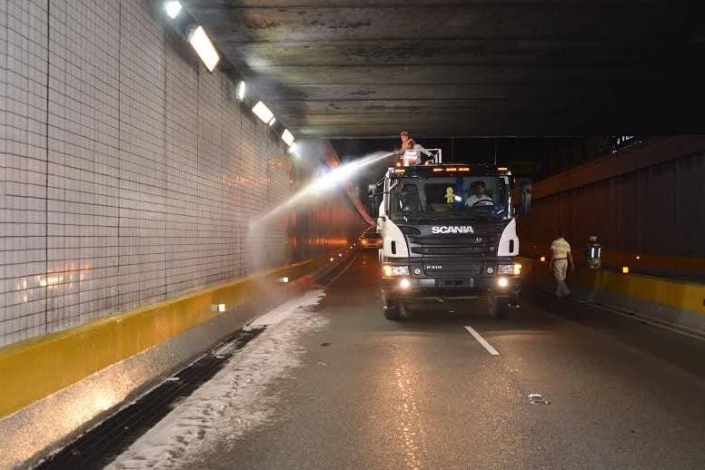 Obras Públicas anuncia cierre de túneles y levados por operativo de limpieza