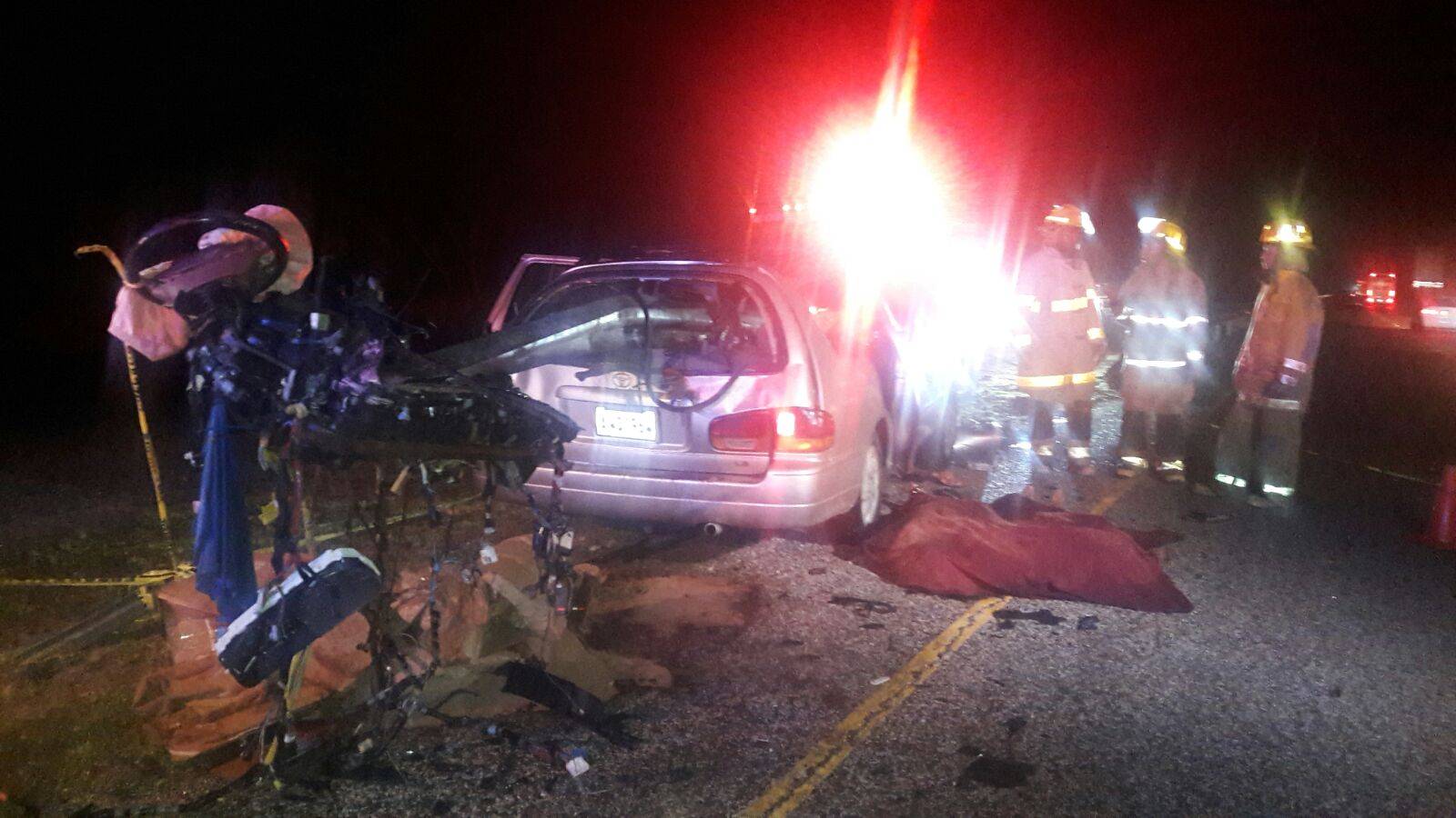 Dos muertos y dos heridos en accidente de tránsito en la  autovía del Este