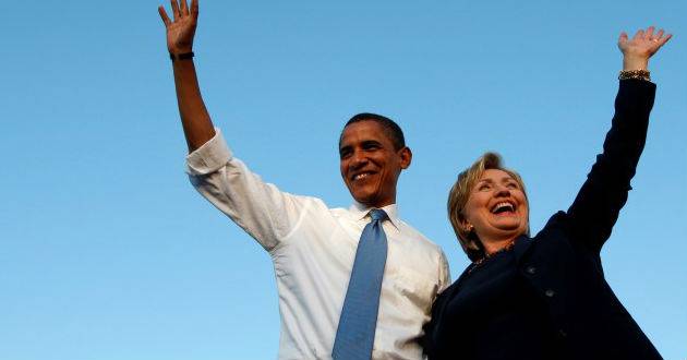 Obama, Clinton en un su primer acto de campaña juntos
