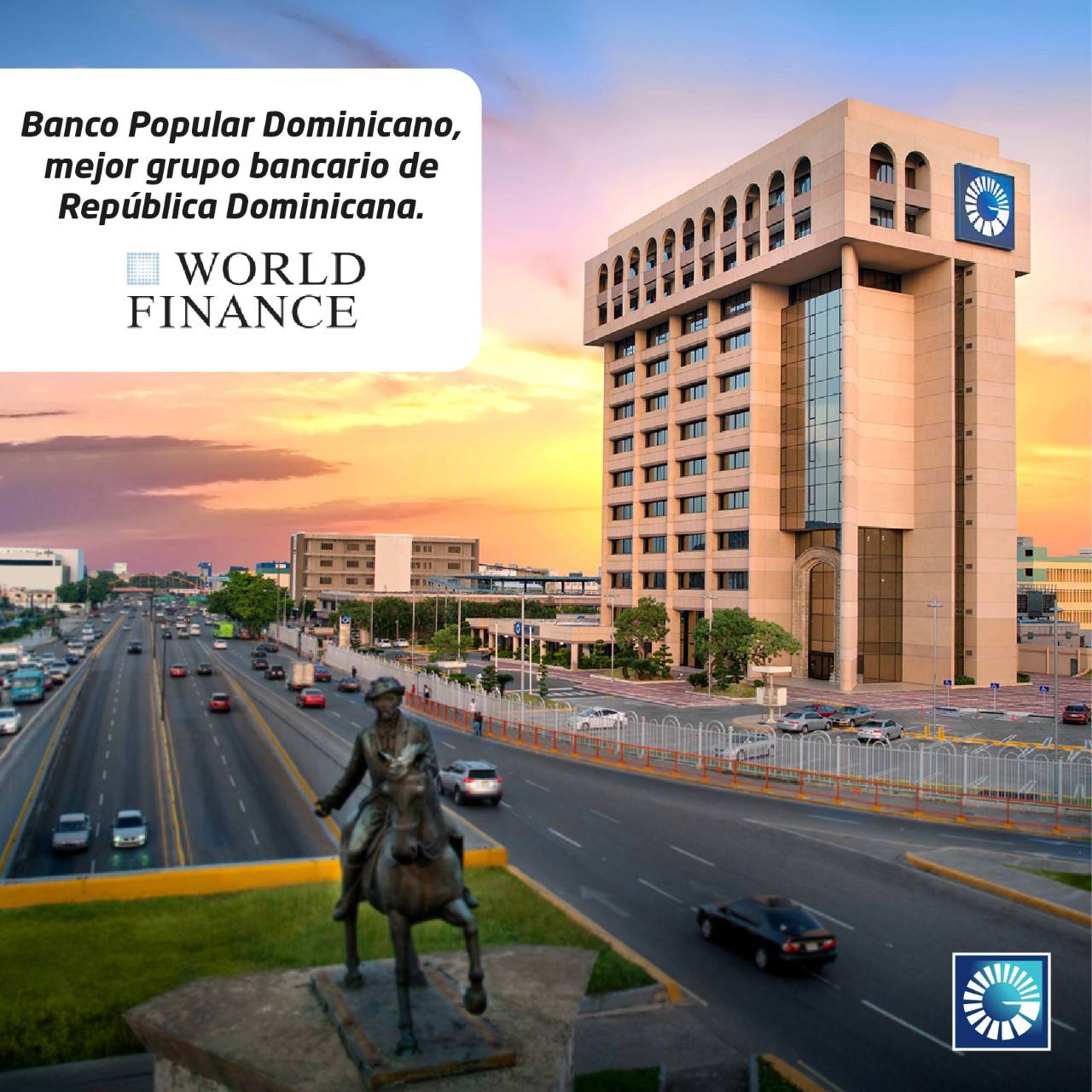 Banco Popular, mejor grupo bancario del país por quinto año, según World Finance