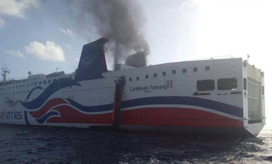 Incendio en ferry interrumpió lazo clave Puerto Rico y República Dominicana