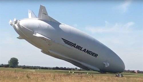 Se estrella la aeronave más grande del mundo en su segundo vuelo de prueba