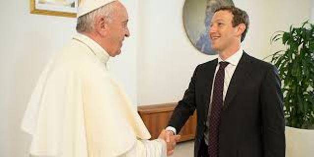 El papa se reunió con fundador de Facebook, Mark Zuckerberg