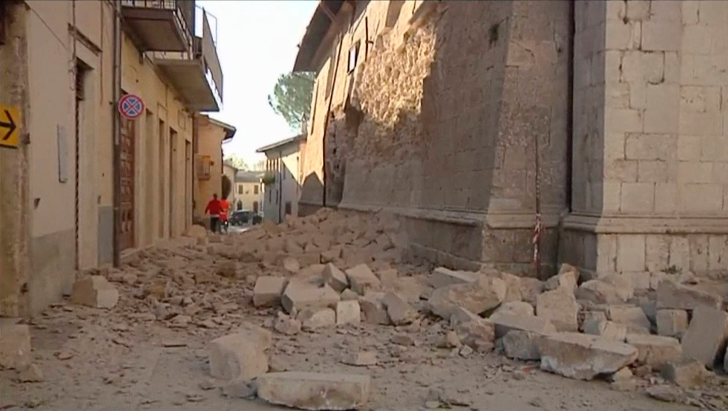 Graves problemas de viabilidad en la zona afectada por el terremoto en Italia