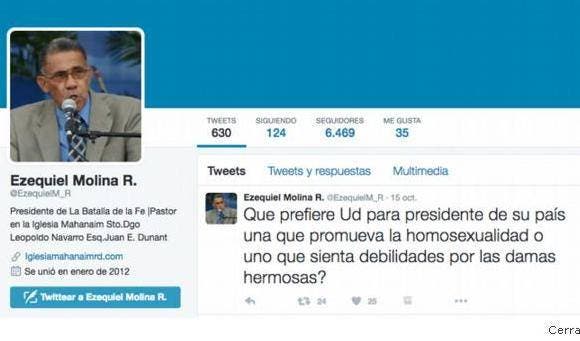 Polémica en Twitter por cuestionamiento del pastor Ezequiel Molina