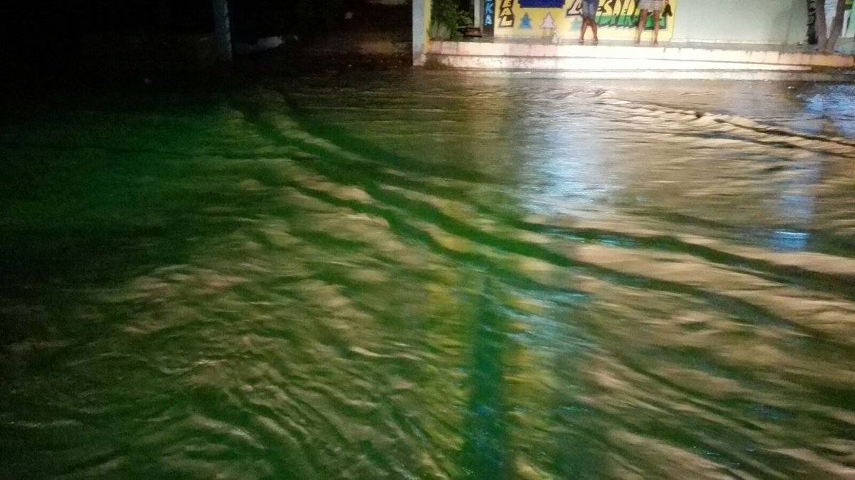 Se desborda el arroyo Buringa de Vicente Noble e inunda zonas cercanas