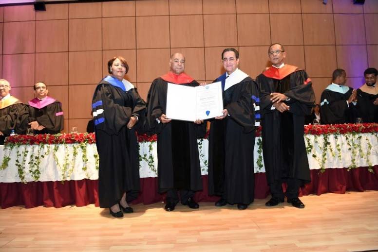 UASD otorga título Profesor Honorario al presidente del Tribunal Constitucional