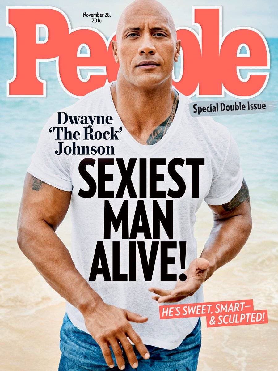 Dwayne Johnson «La Roca» es el hombre vivo más sexy del año, según People