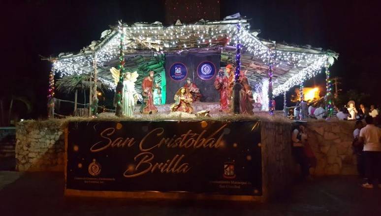 Inauguran Brillante Navidad en San Cristóbal