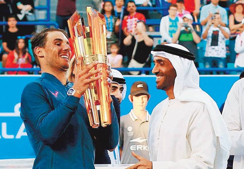 Nadal conquista su cuarto título en Abu Dabi de tenis