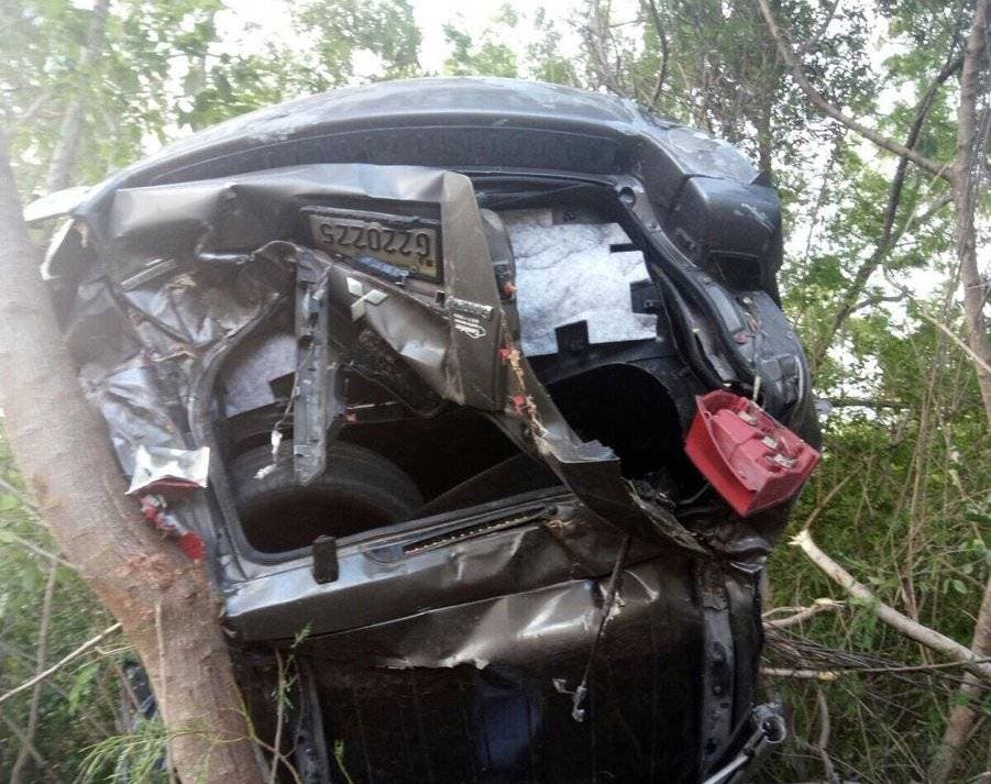 Se accidenta jeepeta en Punta Cana; conductor no sufre daños