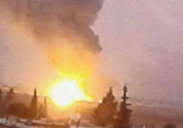 Gran explosión cerca de Damasco, provocada probablemente por un ataque israelí