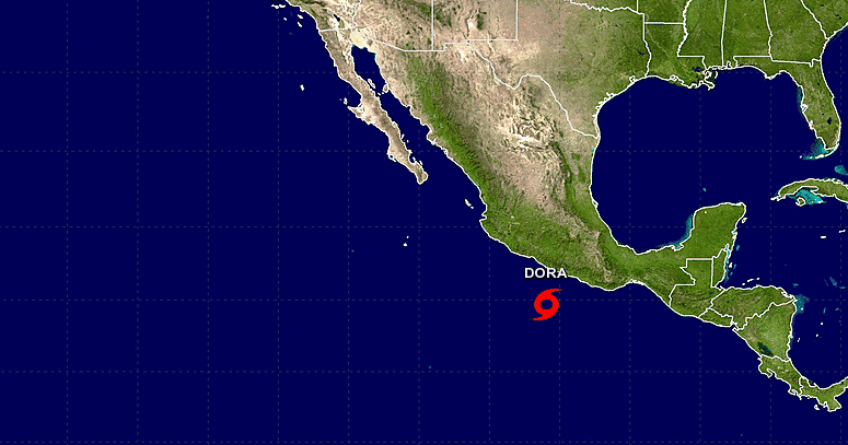 Se forma huracán Dora en el Pacífico cerca de México
