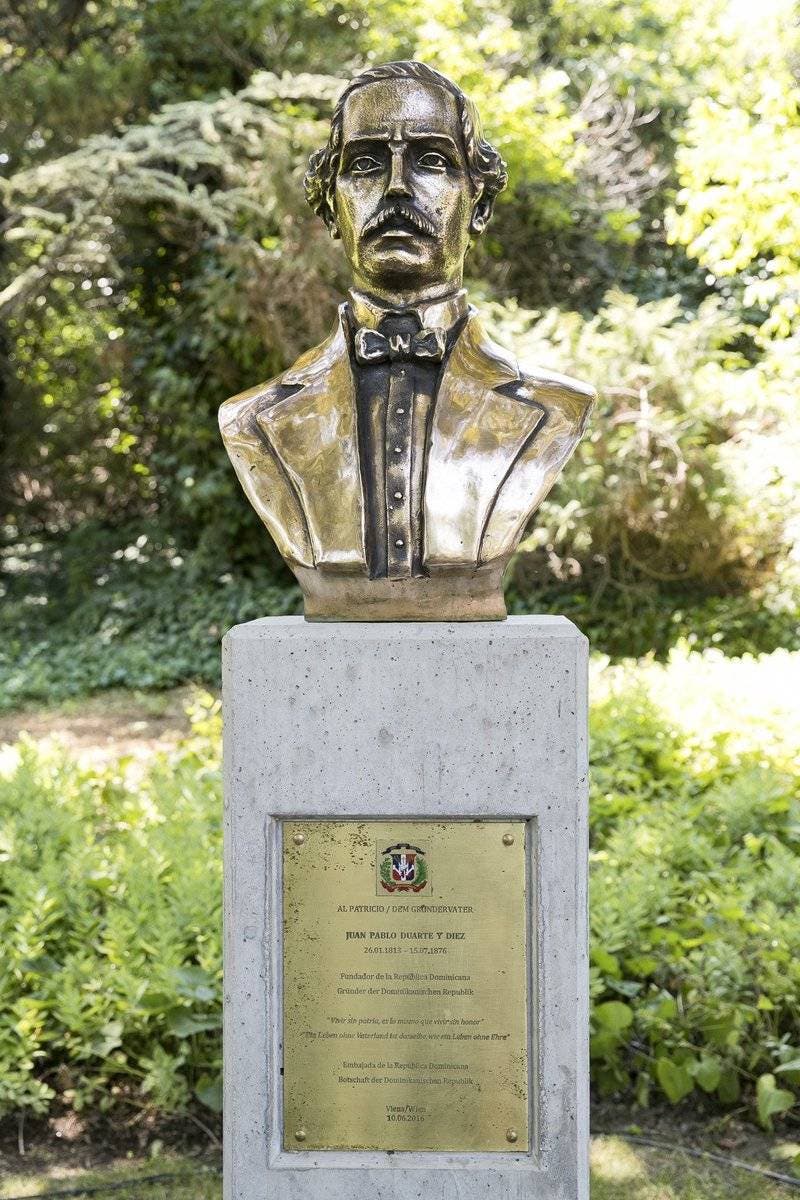Dedican en Viena un busto al prócer dominicano Juan Pablo Duarte