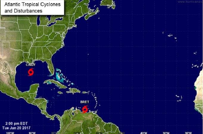 Se forma Cindy, la tercera tormenta tropical en el Atlántico