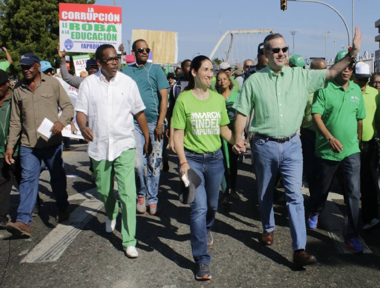 Luis Abinader llama a la sociedad respaldar Marcha Verde del domingo