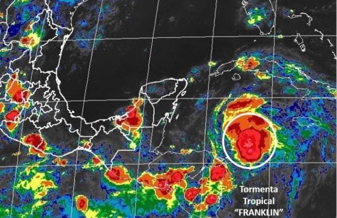 Se forma la tormenta tropical Franklin en el Caribe; no ofrece peligro para el país