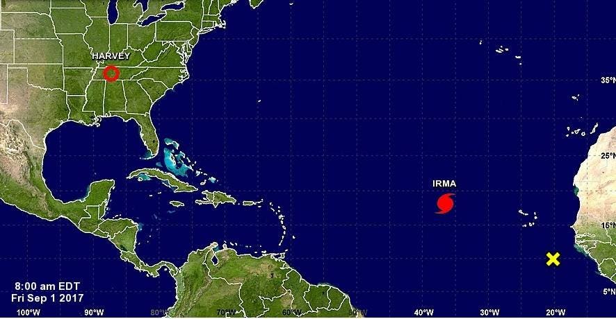 Irma se mantiene como un huracán de categoría 3; ONAMET vigila su desarrollo y evolución