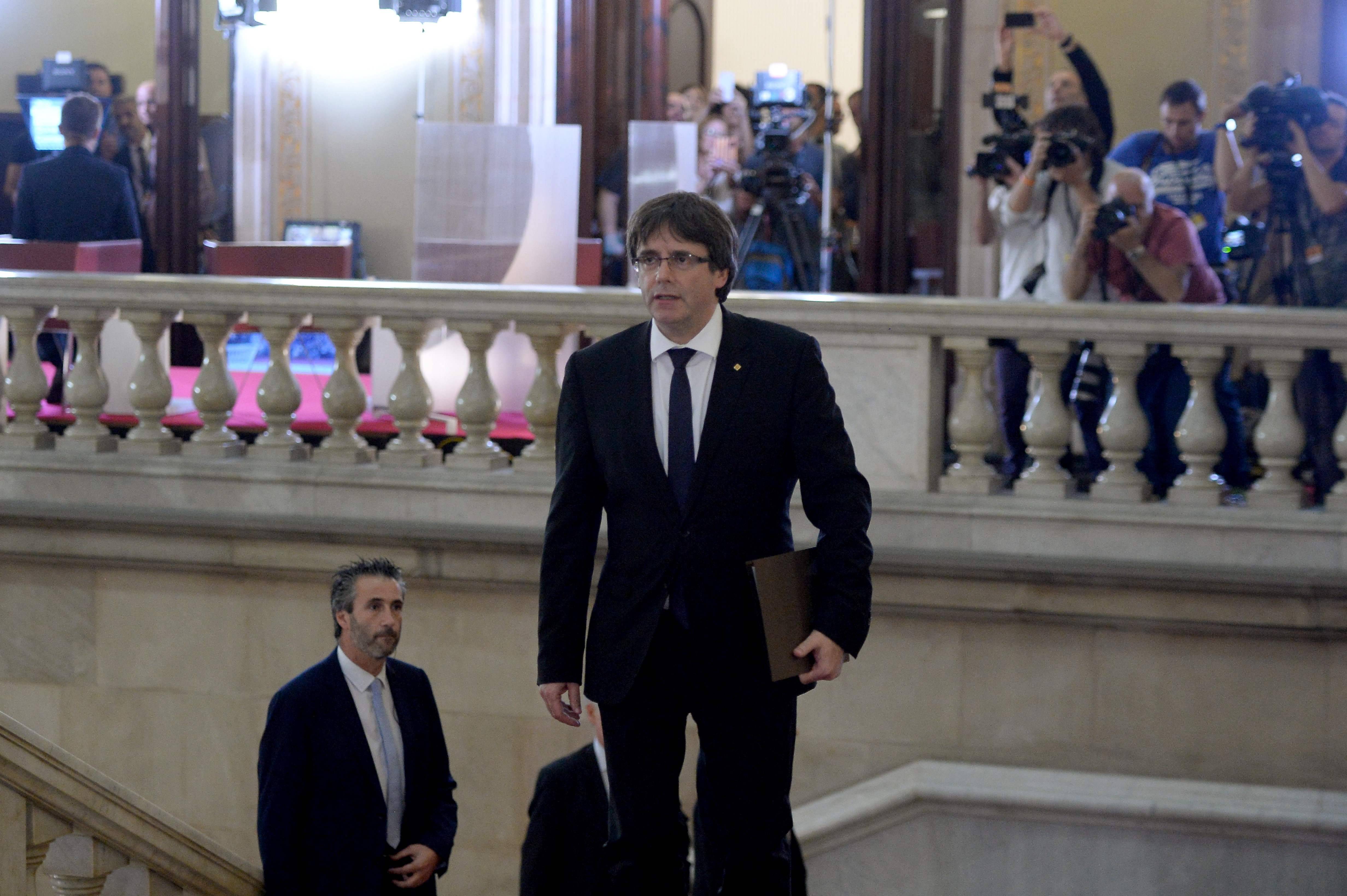 Inicia discurso crucial del presidente de Cataluña en parlamento español