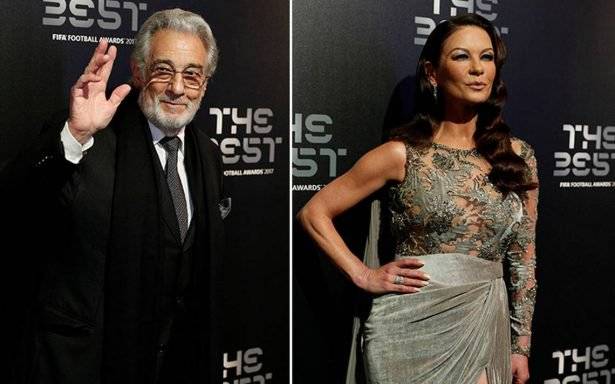 Plácido Domingo y Catherine Zeta-Jones, entre invitados a la gala ‘The Best’