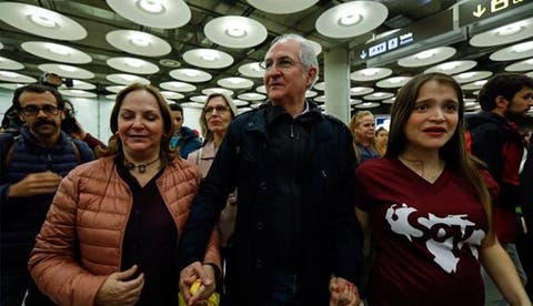 Ledezma llega a Madrid y pide a la oposición venezolana hacer «autocrítica»