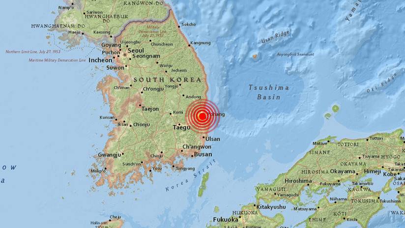 Un sismo de 5,4 causa daños menores en Corea del Sur