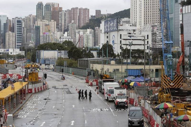 Despliegue de seguridad en Hong Kong por una bomba lanzada por EEUU durante la segunda Guerra Mundial