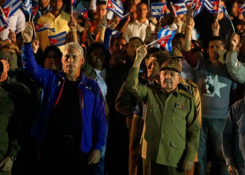 Raúl Castro lidera una de sus últimas actividades a poco de dejar el poder en Cuba